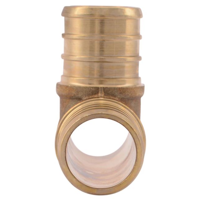 SharkBite 2 in. x 2 in. x 2 in. PEX Crimp Brass Tee