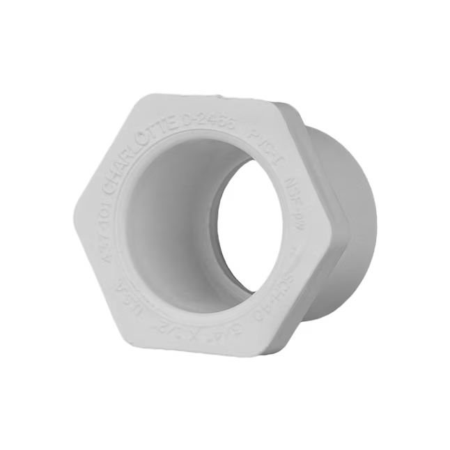 Charlotte Pipe 3/4-in x 1/2-in Schedule 40 PVC Reducing Bushing