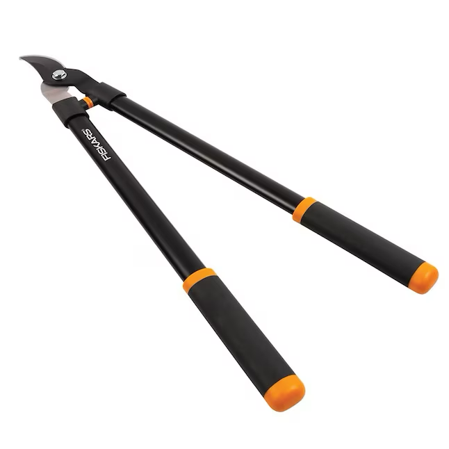 Fiskars 21.5-in Steel Bypass Lopper, Cushioned Grip, Non-Stick Coated Blade, Cutting Diameter up to 1-1/2-in