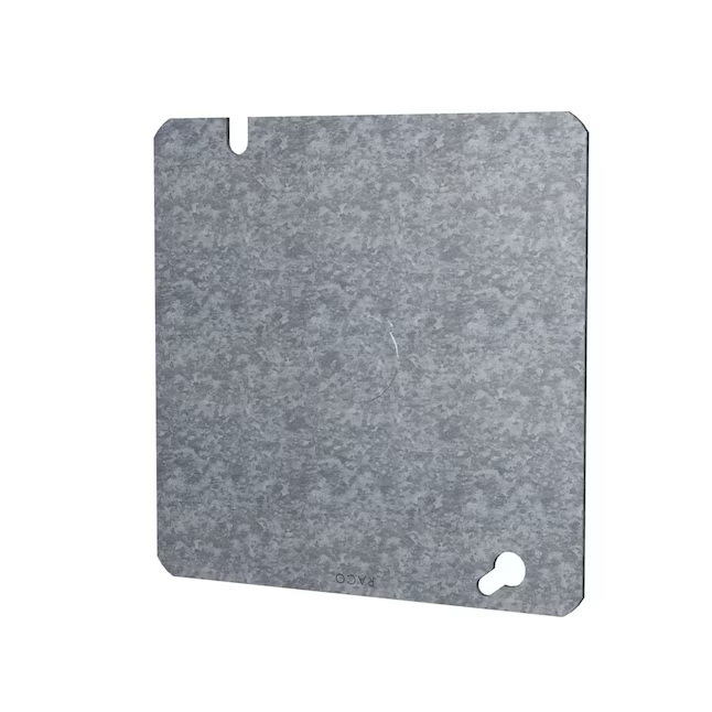 Hubbell 2 -Gang Square Gray Metal