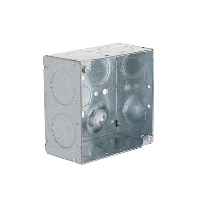 Hubbell RACO 2-Gang Galvanized Steel New Work Square Electrical Box