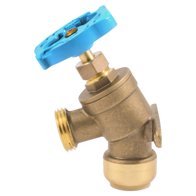 SharkBite 3/4-in Push-to-connect Brass Multi Turn Hose Bibb