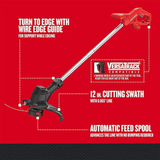 CRAFTSMAN 12-in Straight Shaft Corded Electric String Trimmer