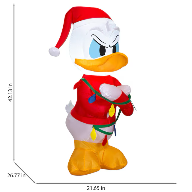 Disney 3.5-ft LED Donald Duck Christmas Inflatable