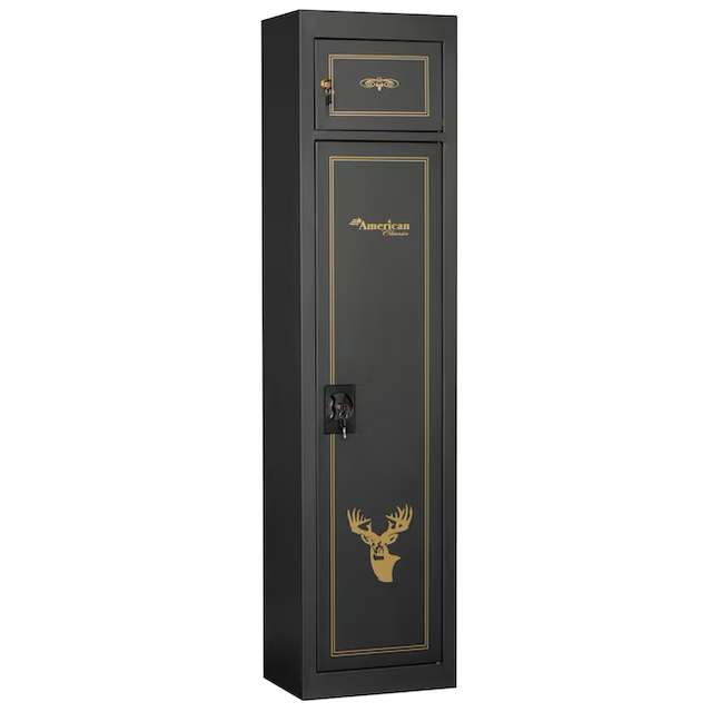 American Furniture Classics Gun security collection 5-Gun Keyed Gun Cabinet