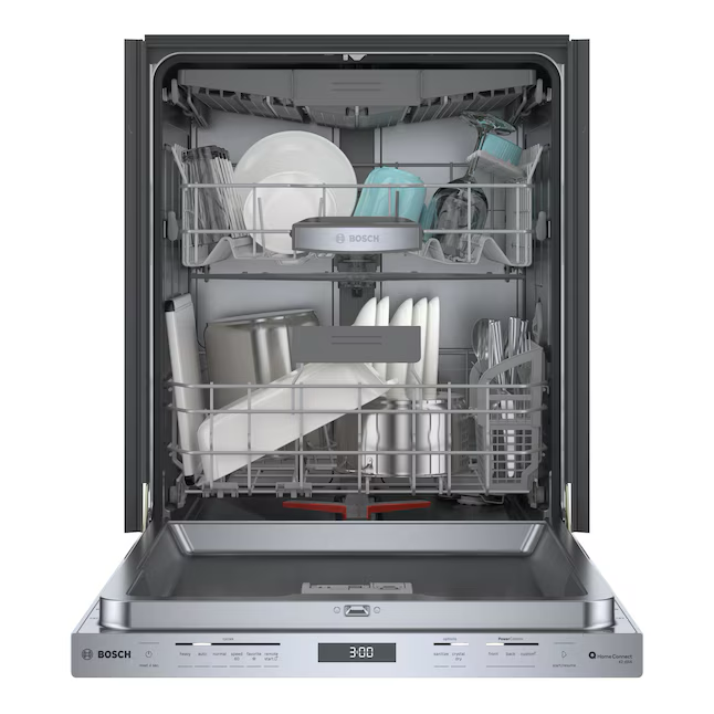 Bosch Top Control 24-in Smart Built-In Dishwasher With Third Rack (Stainless Steel), 42-dBA