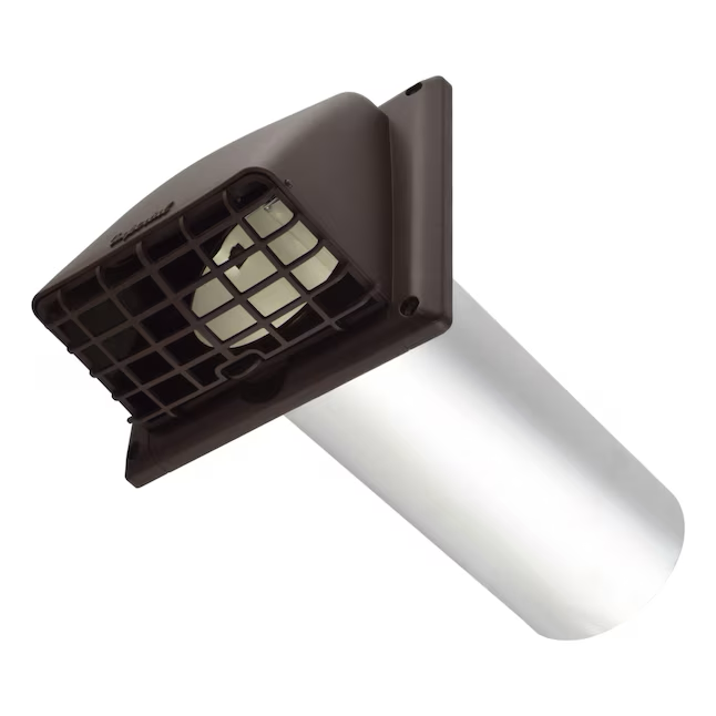 IMPERIAL 4-in dia Plastic Preferred with Guard Dryer Vent Hood