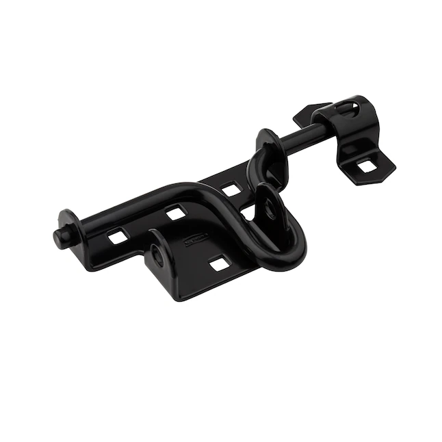 National Hardware 7-Zoll-Gate-Riegel in Schwarz