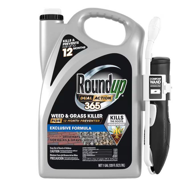 Roundup Dual Action 365 Plus 12-Monats-Preventer, gebrauchsfertiges Unkraut- und Grasvernichtungsmittel, 1 Gallone