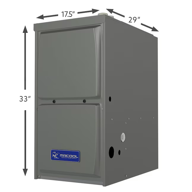 Horno de gas de flujo descendente MRCOOL 96 % AFUE 70 000 BTU