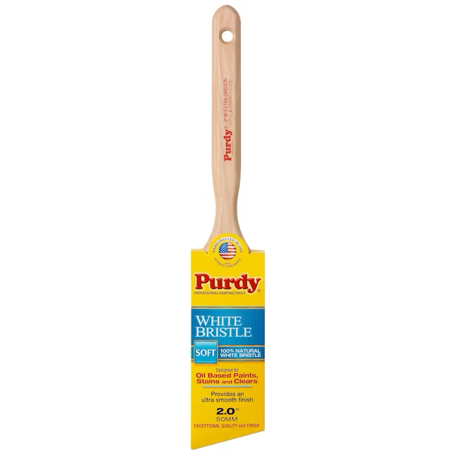 Purdy White Bristle 2-in Reusable Natural Bristle Angle Paint Brush (Trim Brush)