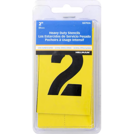 Hillman 2-in x 1-1/2-in 410-Gauge Oilboard Letter and Number Stencil Kit