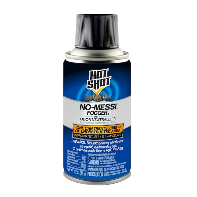 Hot Shot No-Mess con neutralizador de olores, nebulizador asesino de insectos de 1.2 oz (paquete de 3)