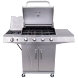 Char-Broil Performance Series Silberner Flüssigpropangasgrill mit 4 Brennern und 1 Seitenbrenner