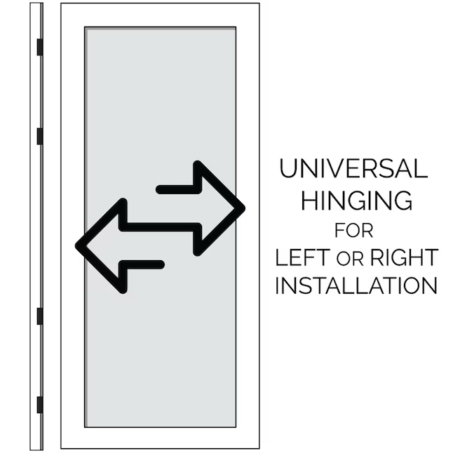 RELIABILT Pasadena 36-in x 81-in White Steel Surface Mount Security Door with White Screen