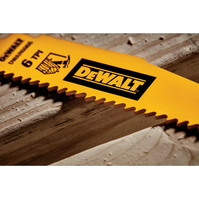 Hoja de sierra alternativa para corte de metal DEWALT bimetálica de 6 pulgadas y 18 (paquete de 5)