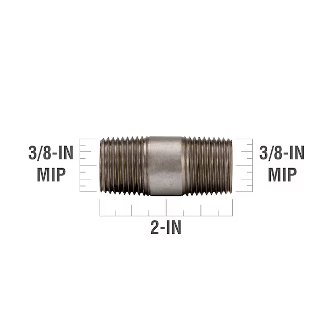 RELIABILT 3/8-in x 2-in Galvanized Nipple