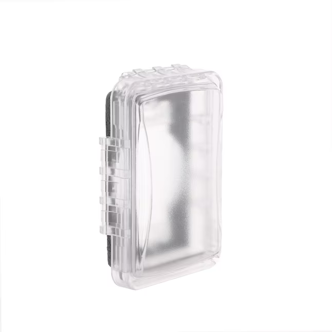 Hubbell TayMac 1-Gang Rectangle Clear Plastic Weatherproof Electrical Box Cover