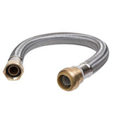 SharkBite 1/2 in. x 3/4 in. FIP Stainless Steel Braided Flexible Water Heater Connector (15 in. Length)