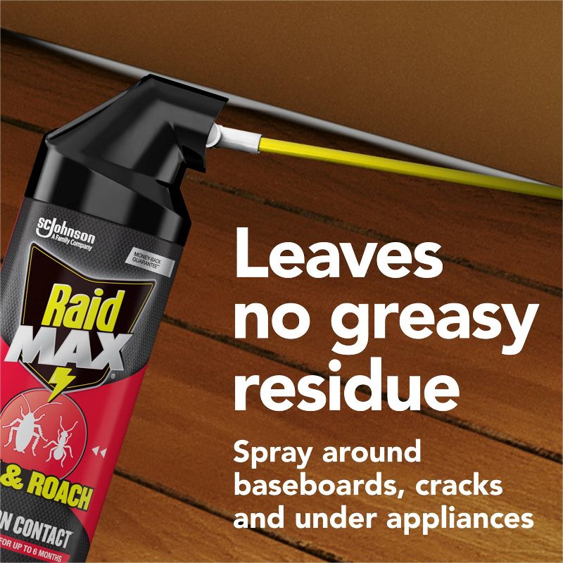 Raid Max Ant and Roach Pesticide - 14.5oz