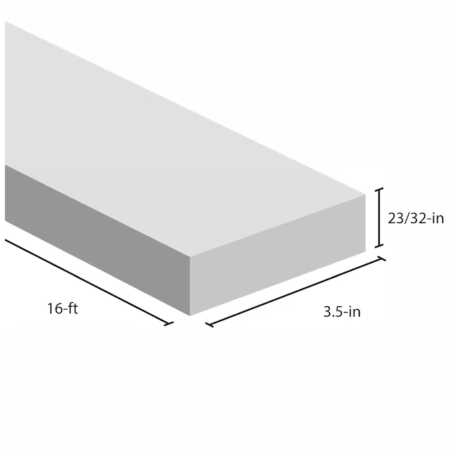 RELIABILT 1-in x 4-in x 16-ft Primed Spruce Pine Fir Board