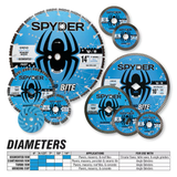 Spyder Diamond Bite 4-1/2-in Wet/Dry Turbo Rim Diamond Saw Blade