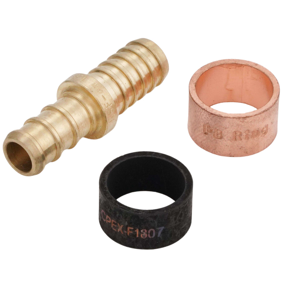 SharkBite 1/2 in. Brass Crimp Polybutylene Adapter