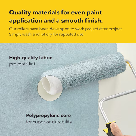 Purdy WhiteDove, paquete de 3 cubiertas para rodillo de pintura de fibra acrílica tejida de 9 x 3/8 pulgadas