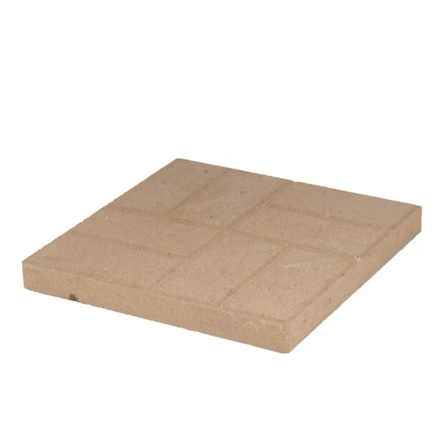 16-in L x 16-in W x 2-in H Square Tan Concrete Patio Stone