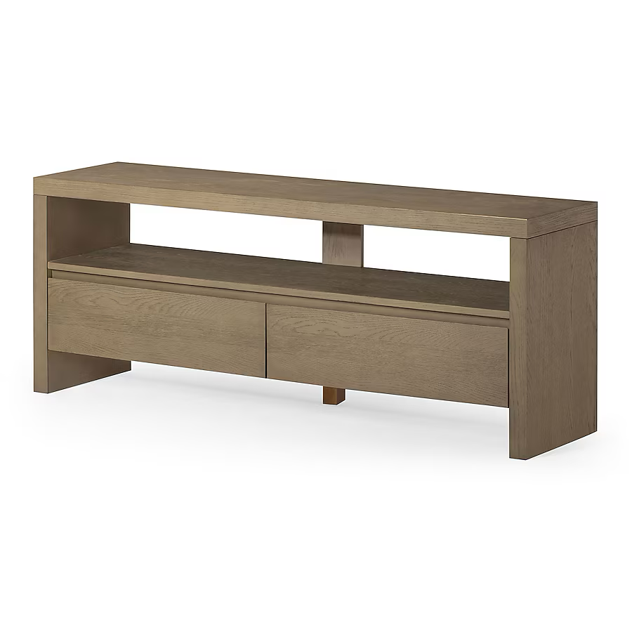 Maven Lane Refined Grey Traditional Wood Media Cabinet