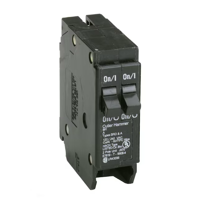 Eaton Type BR 15-Amp 2-Pole Tandem Circuit Breaker