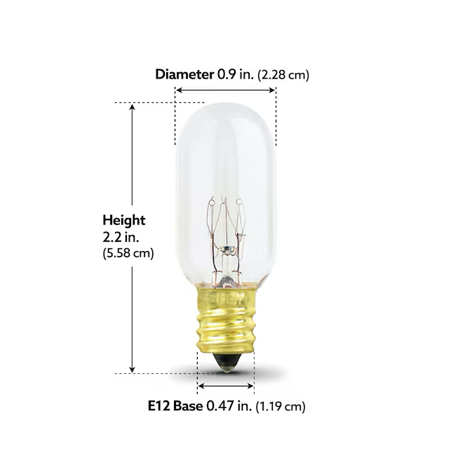 Feit Electric 40-Watt EQ T7 Soft White Intermediate Base (e-17) Dimmable Incandescent Light Bulb