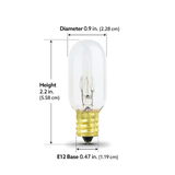 Feit Electric 40-Watt EQ T7 Soft White Intermediate Base (e-17) Dimmable Incandescent Light Bulb