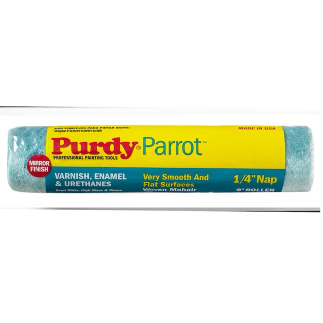 Purdy Parrot 9-in x 1/4-in Nap Woven Mohair Paint Roller Cover