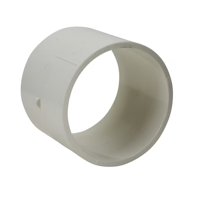 Charlotte Pipe 4-in x 4-in PVC DWV Repair Coupling for Non-Potable Water - Hub Connection