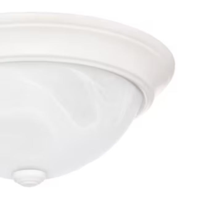 Project Source 2-Light 13-in White LED Flush Mount Light (2-Pack)