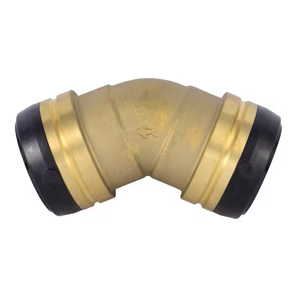 SharkBite 2 in. x 2 in. Brass Push 45° Elbow