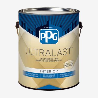 Pintura para interiores + imprimador PPG UltraLast™ (semibrillante, base ultraprofunda)