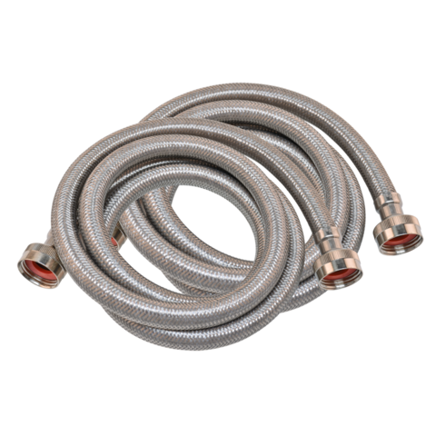 Eastman 2-Pack 6 ft. Braided Washing Machine Hoses