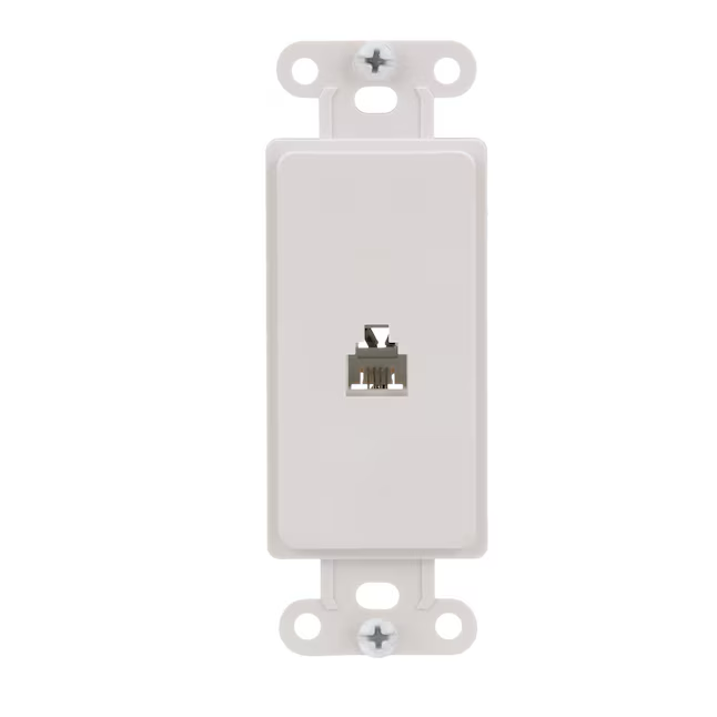 Eaton 1-Gang Specialty Size White Thermoplastic Indoor Decorator Wall Plate