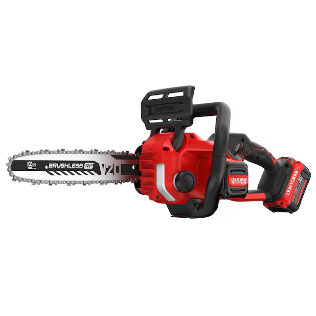 CRAFTSMAN 20-volt Max 12-in Brushless Battery 5 Ah Chainsaw (Battery and Charger Included)