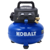 Compresor de aire portátil eléctrico tipo panqueque Kobalt de 6 galones y 150 PSI