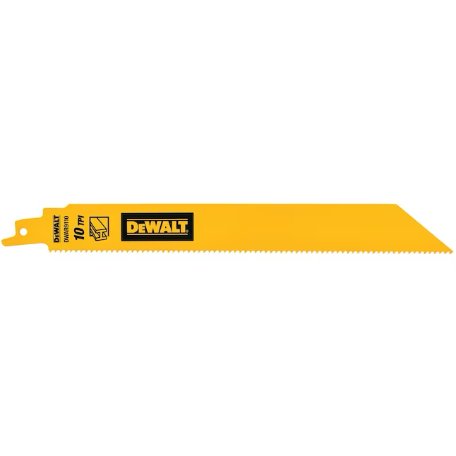 DEWALT Bi-Metall-Säbelsägeblatt, 9 Zoll, 10 Zähne pro Zoll, für Metallschneiden (5er-Pack)