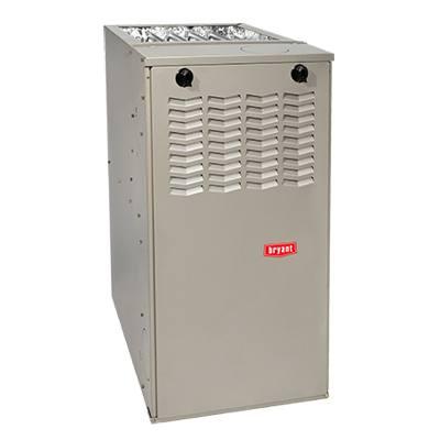 Bryant Legacy™ Multipoise Furnace, 80% AFUE, 70,000 BTU, Single Stage, 18 Speed ECM, Low Nox, 115/1