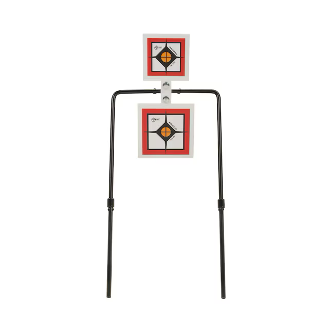 EZ Aim Caldwell Rimfire and Pistol Steel Spinner Target Stand, 4-in and 5-in AR500 Targets, Shooting Range Practice, EZ Aim Targets