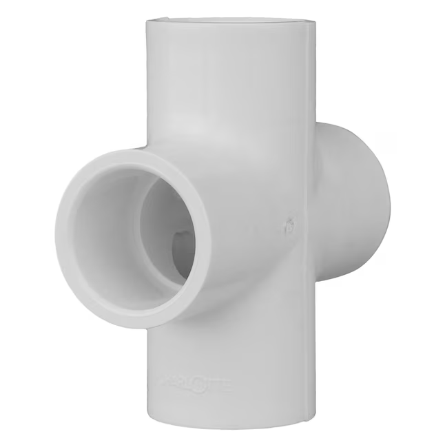 Charlotte Pipe 1-1/2-in Schedule 40 PVC Cross Tee