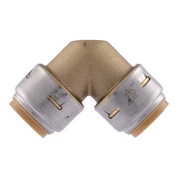 SharkBite Max 3/4 in. x 3/4 in. Brass Push 90-Degree Elbow