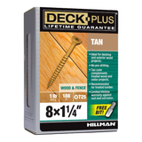 Deck Plus #8 x 1-1/4-in Wood To Wood Deck Screws (186-Per Box)