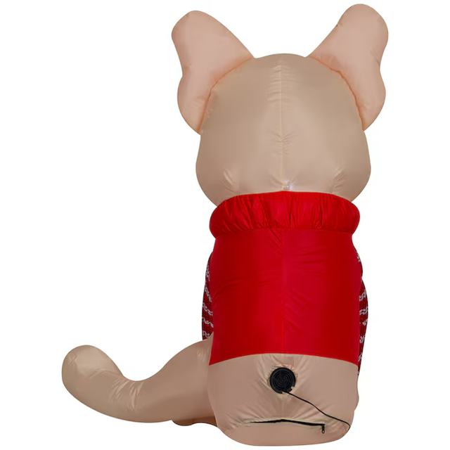 Holiday Living 3.5-ft LED French Bulldog Christmas Inflatable