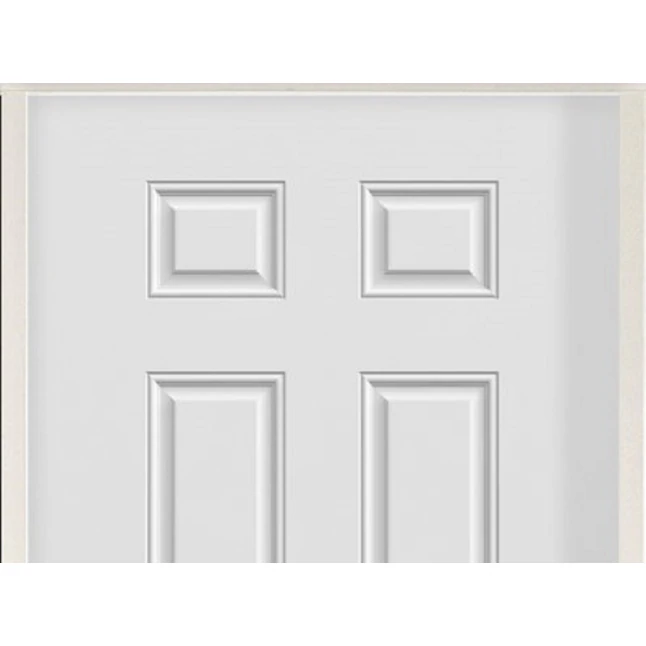 RELIABILT 36-in x 80-in Steel Universal Reversible Primed Single Front Door Insulating Core